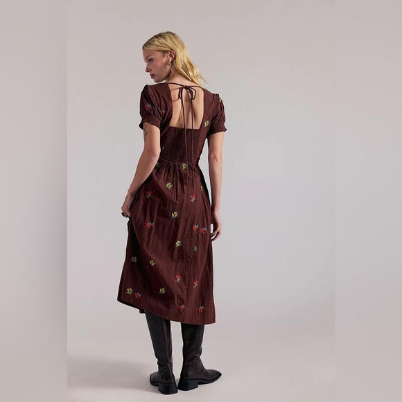 NWOT Free People Maisie Midi Dress - Picture 3 of 6